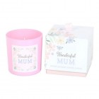 Wonderful Mum Cherry Blossom Candle, Mothers Day Gift Birthday